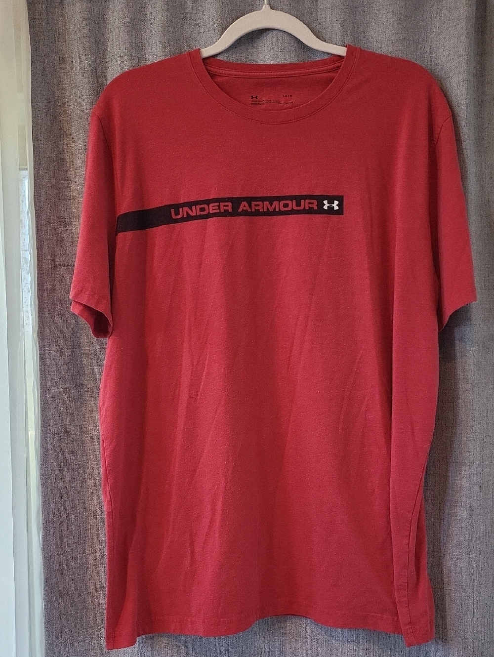 Under Armour Red Short-Sleeve Logo Tee